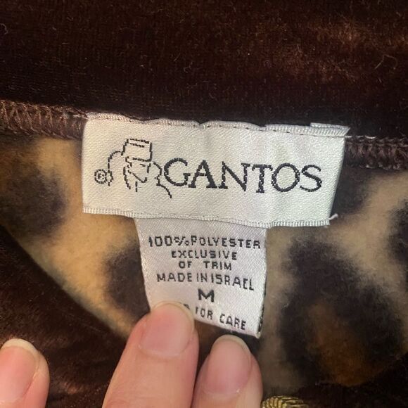 -‎ Women’s Fleece Leopard Zip Up Coat Size Medium - Picture 3 of 10